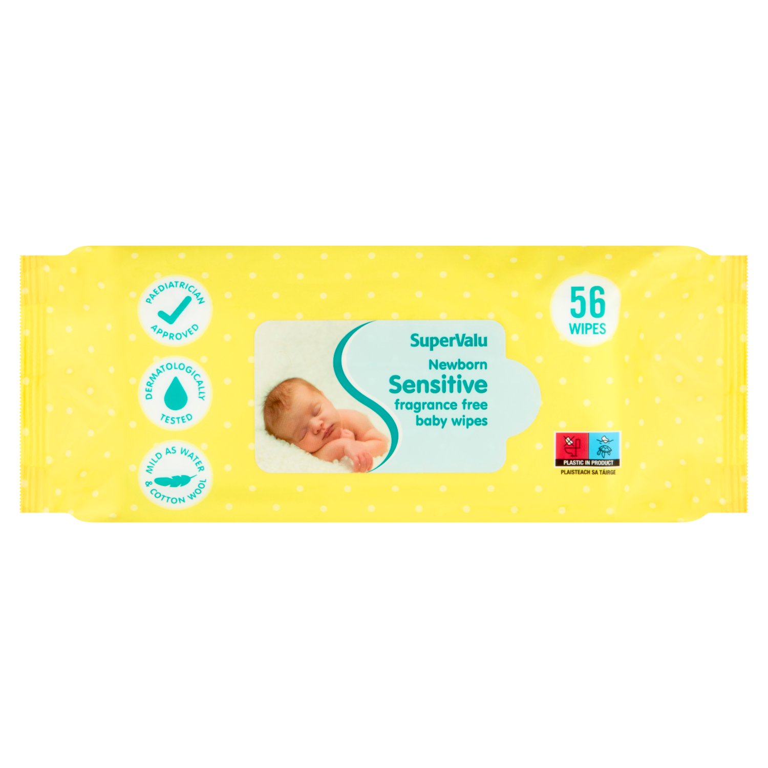 SuperValu Sensitive New Baby Wipes  (56 Piece)