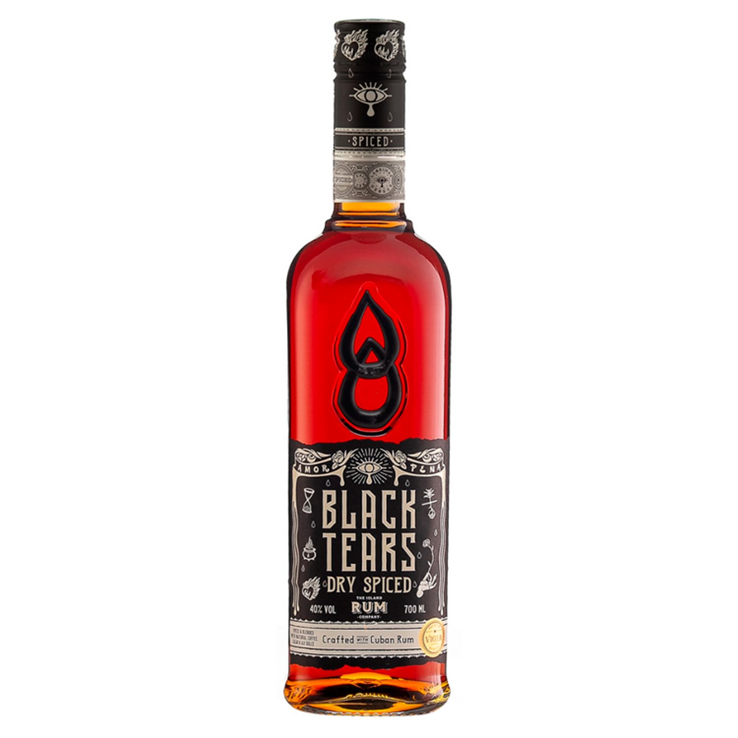 Black Tears Cuban Spiced Rum (70 cl)