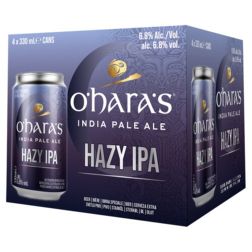 O'Hara's Hazy IPA 4 Pack Cans (330 ml)