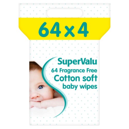 SuperValu Baby Wipes Fragrance Free 4 Pack (64 Piece) Storefront EN