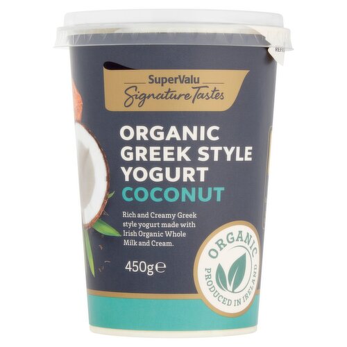 Signature Tastes Organic Greek Style Coconut Yogurt (450 g)