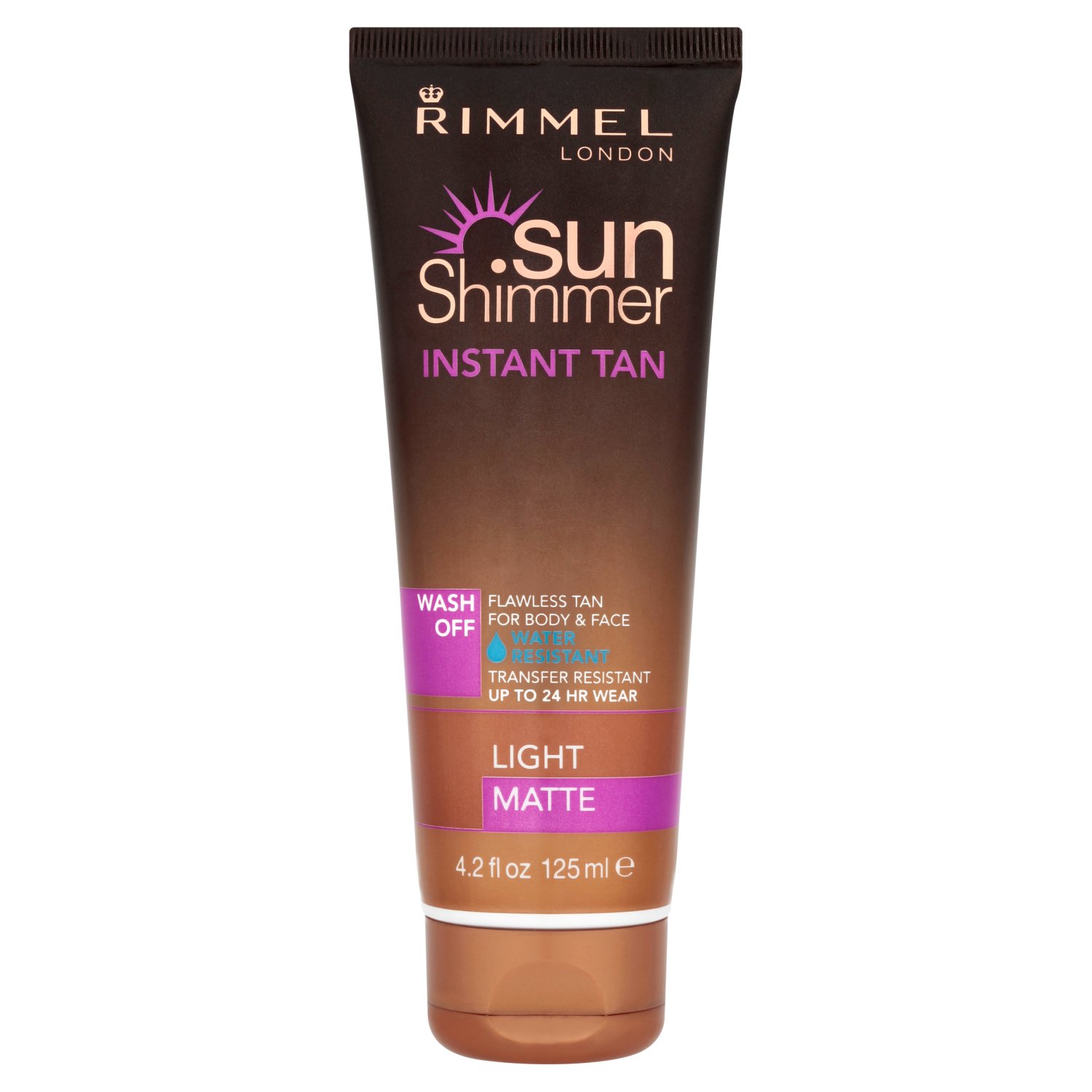 Sunshimmer Water Resistant Tan Wash Off Light Matte (125 ml)