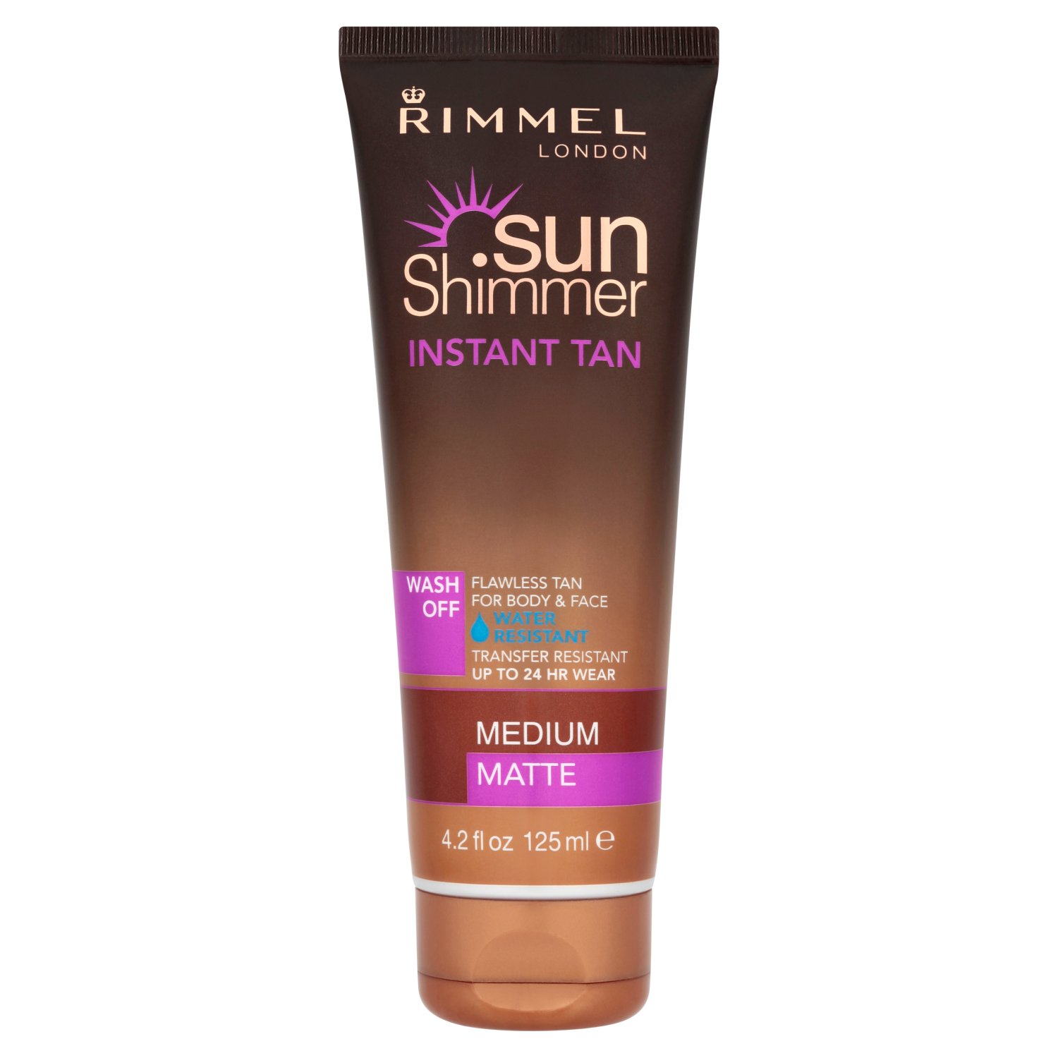 Sunshimmer Water Resistant Tan Wash Off Medium Matte (125 ml)