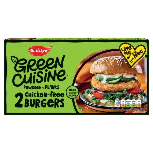 Birds Eye Green Cuisine Light & Crunchy Chickenless Burgers (200 g)