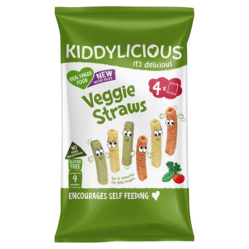 Kiddylicious Veggie Straws 4 Pack (12 g)