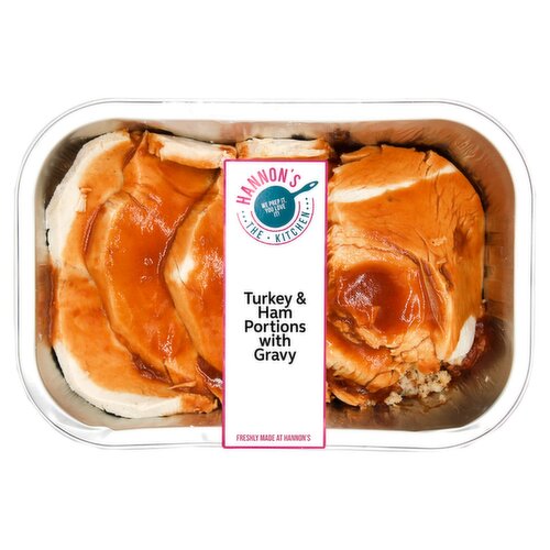 Hannon's Kitchen Turkey & Ham Portions with Gravy (1 g)