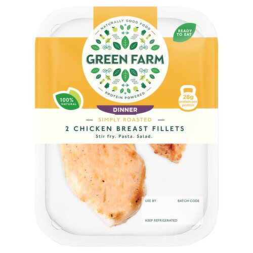 Green Farm Roasted Chicken Breast Fillets 2 Pack (220 g) Storefront EN