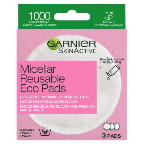 Garnier Micellar Reusable Eco Pads (3 Piece)