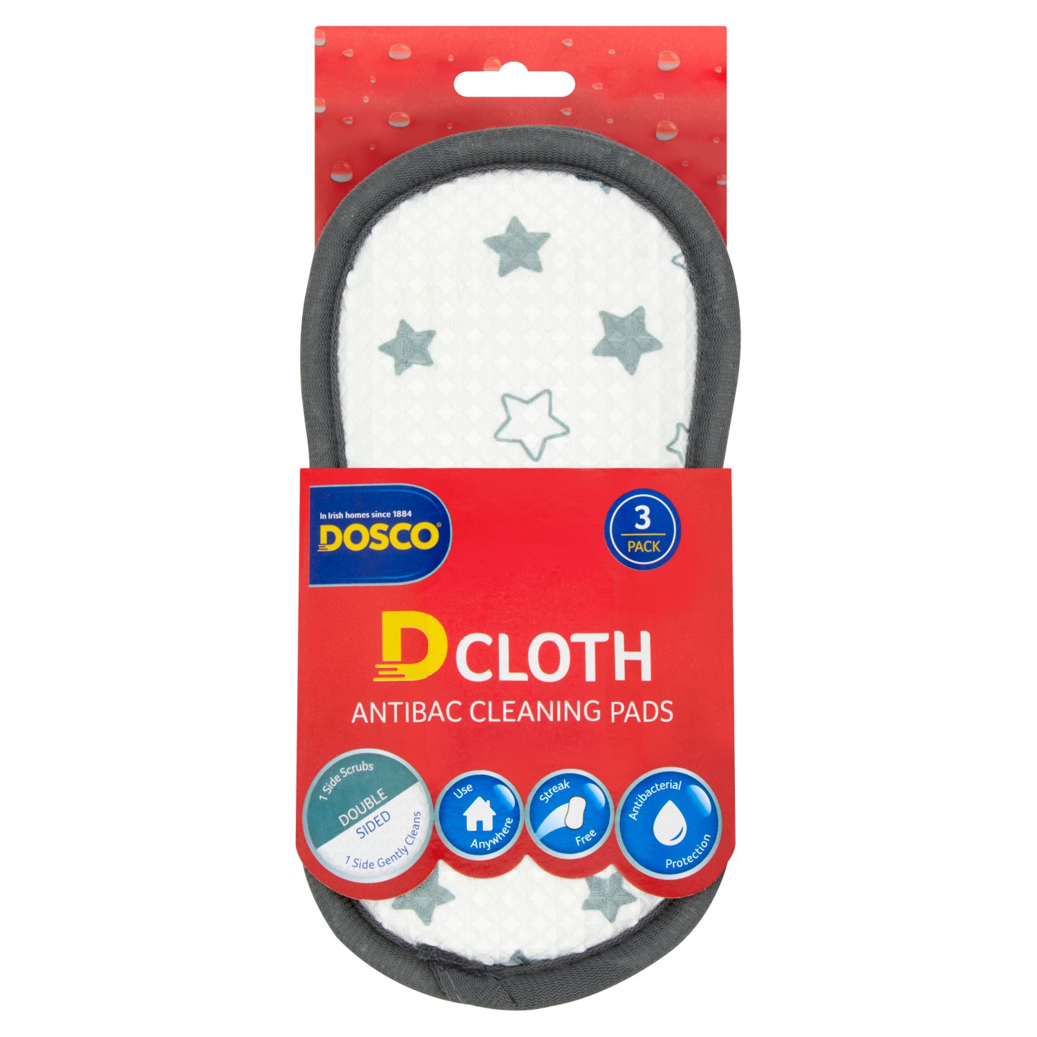 Dosco Anti-bacterial Cleaning Pads (3 Piece)