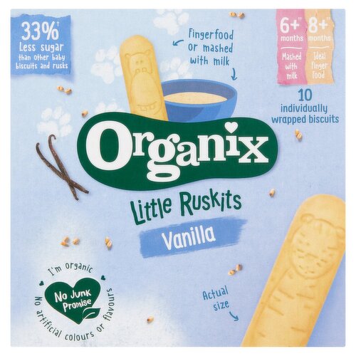 Organix Ruskitts Vanilla Baby Rusk (60 g)