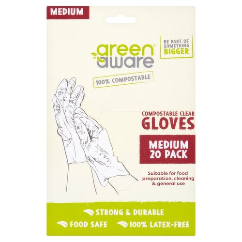 Green Aware Compostable Medium Gloves (1 Piece)