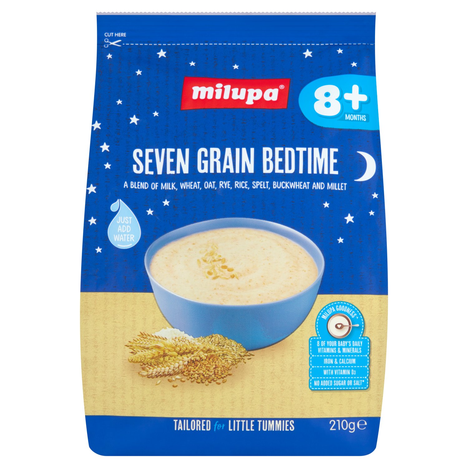 Milupa Seven Grain Bedtime Cereal (210 g)