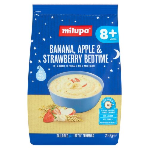 Milupa Banana Apple & Strawberry Bedtime Cereal (210 g)