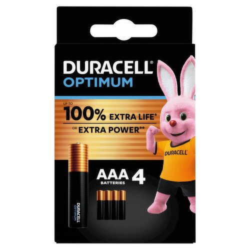 Duracell Optimum AAA (4 Piece)