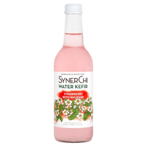Synerchi Kefir Water Strawberry & Rhubarb Flavour (330 ml)