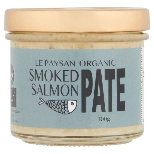 Le Paysan Organic Smoked Salmon Pate is a melt-in-the-mouth pate. (100 g)