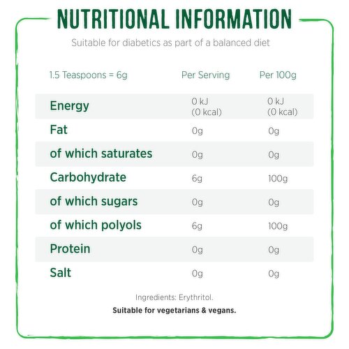 PURE VIA Erythritol bio 