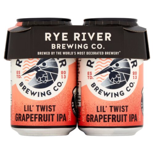 Rye River Lil' Twist Grapefruit Ipa Cans 4 Pack (330 ml)