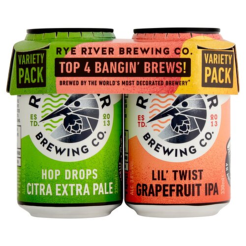 Rye River Brewers Choice Variety Can 4 Pack (330 ml)