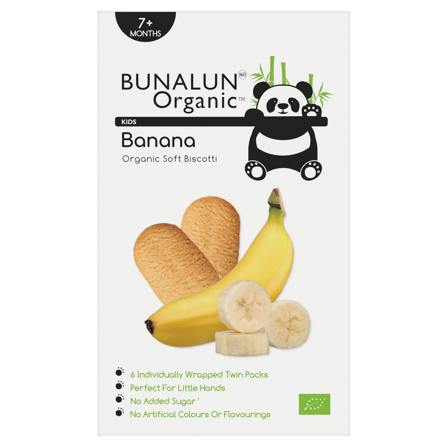 Bunalun Organic Kids Banana Soft Biscotti (120 g)