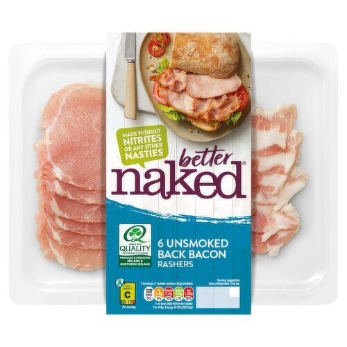 Naked Unsmoked Back Bacon (200 g)