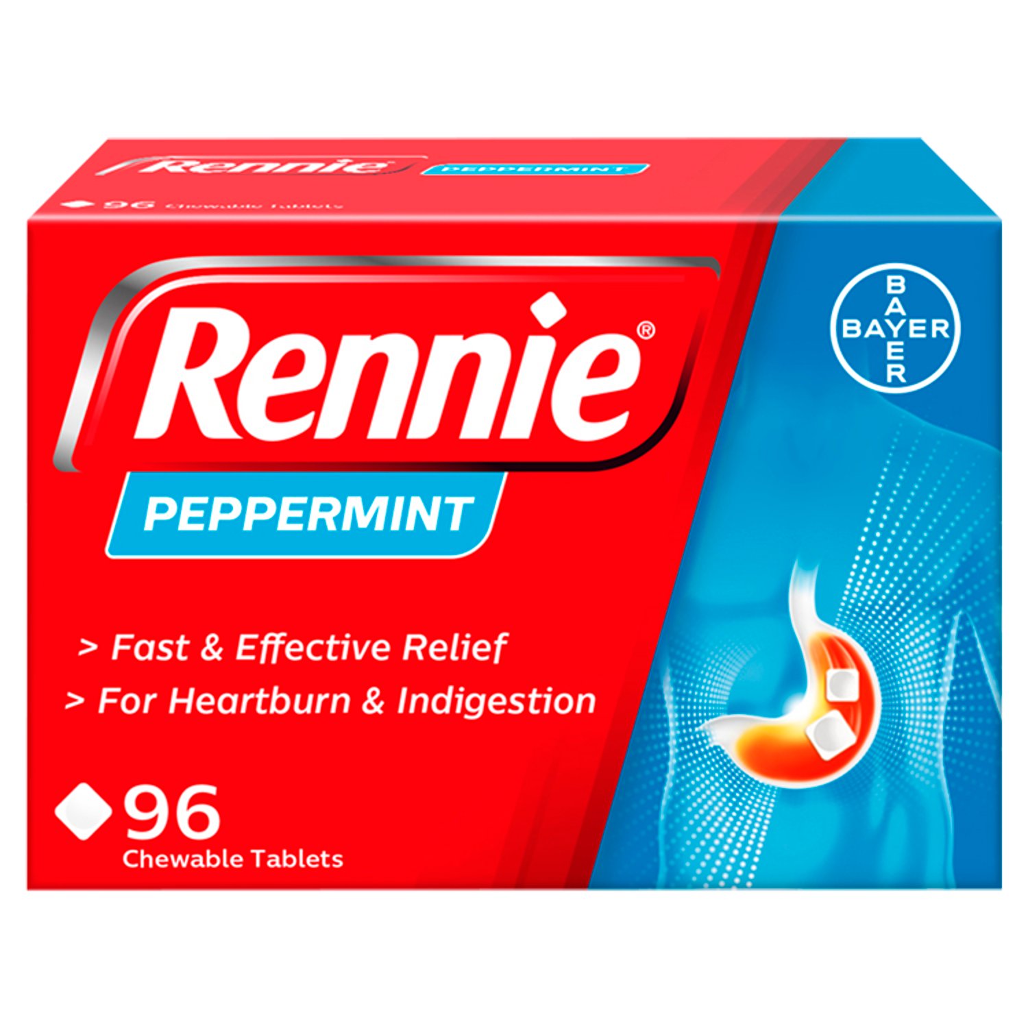 Rennie Peppermint 96's (96 Piece)