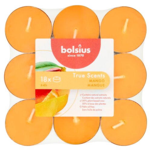 True Scents Tealights Mango (18 Piece) Storefront EN