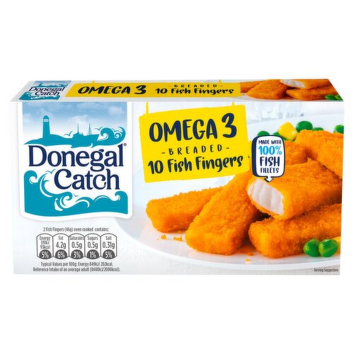 Donegal Catch 10 Omega Fish Fingers (250 g) Storefront EN