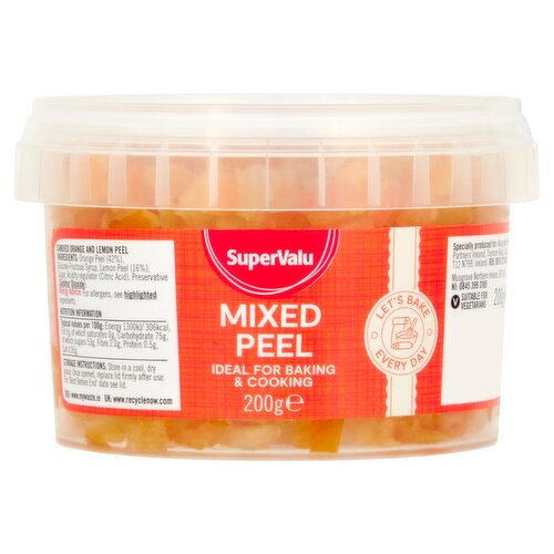 Mixed peel Nutrition Facts