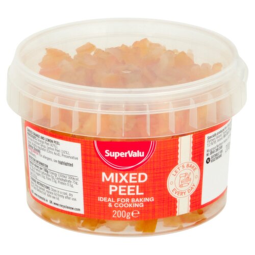 Mixed peel Nutrition Facts