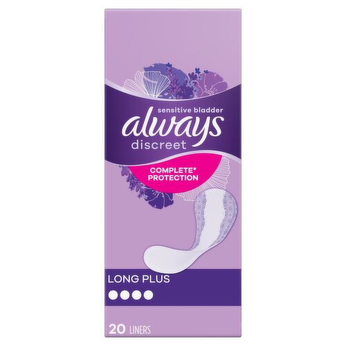 Always Discreet Incontinence Liner Long Plus (20 Piece)