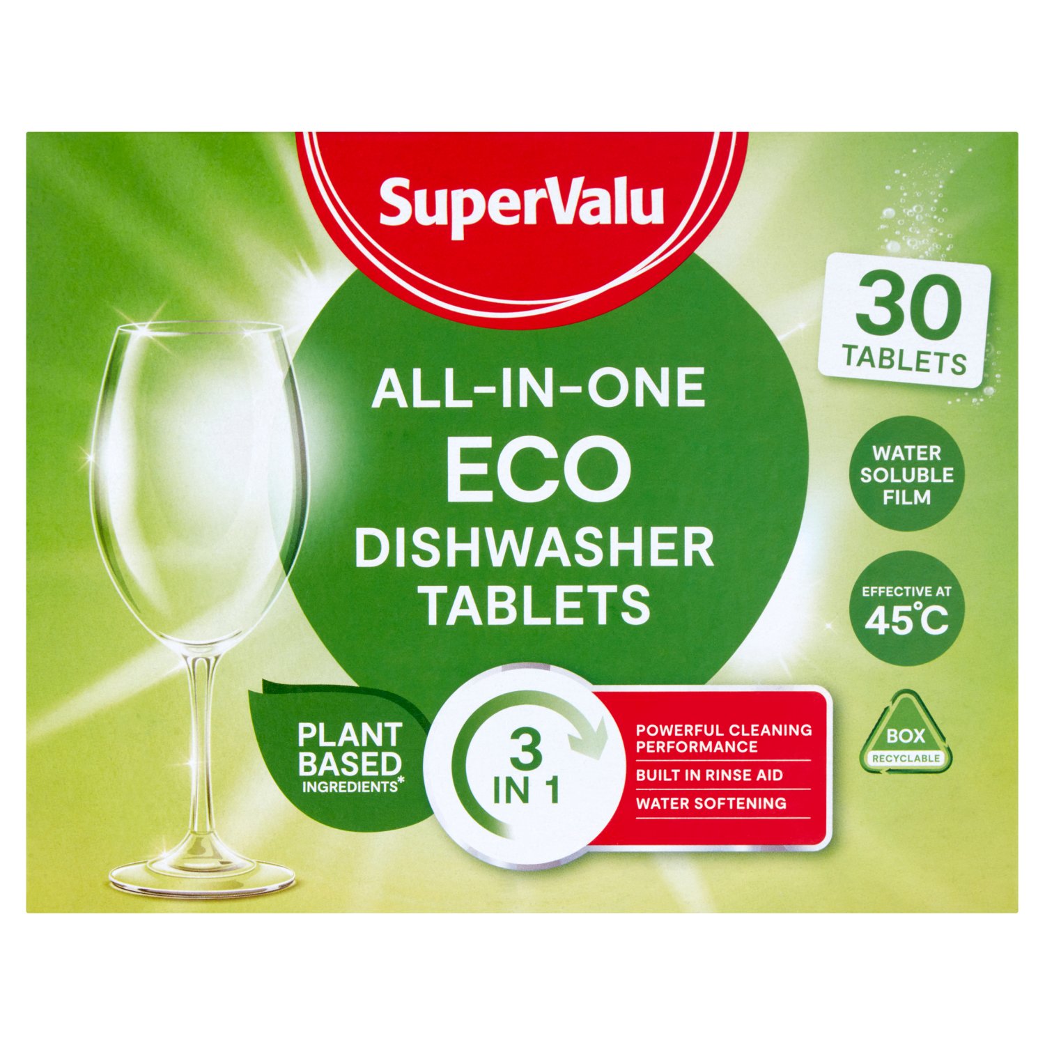 SuperValu Eco Dishwasher Tablets (540 g)