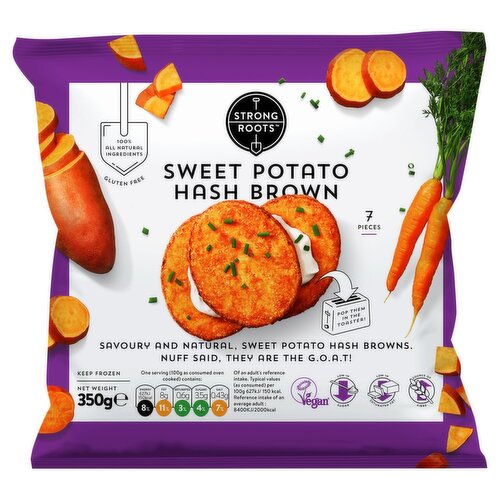 Strong Roots Sweet Potato Hash Brown (350 g)