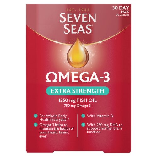 Seven Seas Omega-3 Extra Strength C 30 Caps (30 Piece)