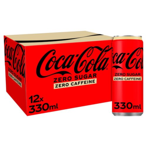 Coca-Cola Zero Sugar Zero Caffeine Can 12 Pack (330 ml)