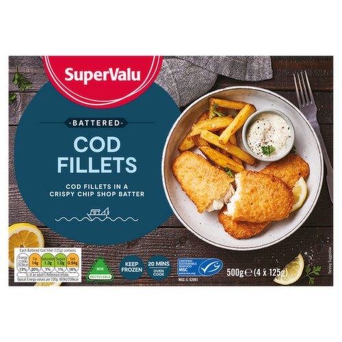 SuperValu Codfillets Battered (500 g)