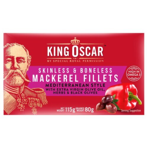 King Oscar Mackerel Mediterranean Herbs (115 g)