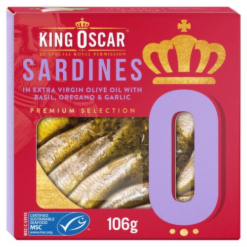 King Oscar Sardines Basil (106 g)