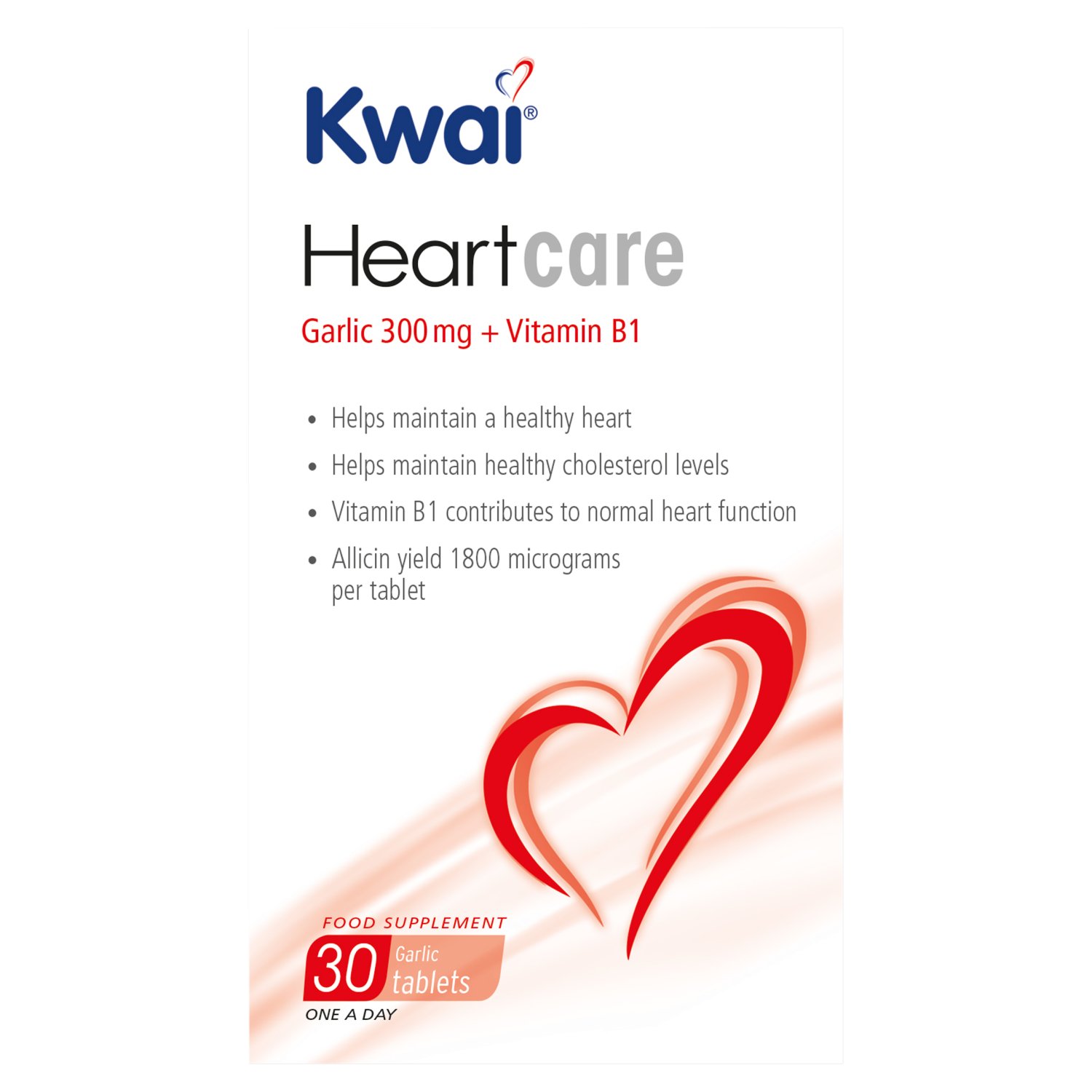 Kwai Heartcare Garlic Tabs 30's (180 g)