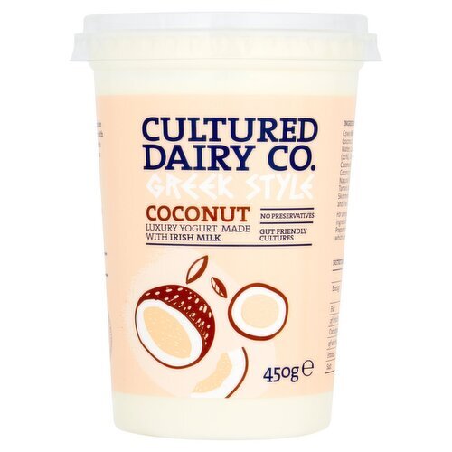 Cultured Dairy 10% Fat Greek Style Coconut Yogurt Big Pot (450 g)