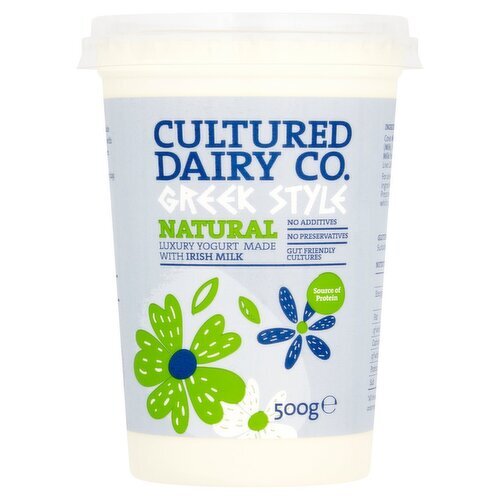 Cultured Dairy 10% Fat Greek Style Natural Yogurt Big Pot (500 g)