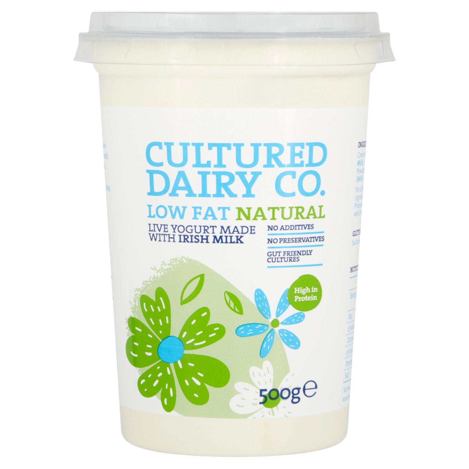Cultured Dairy Low Fat Natural Yogurt Big Pot (500 g)