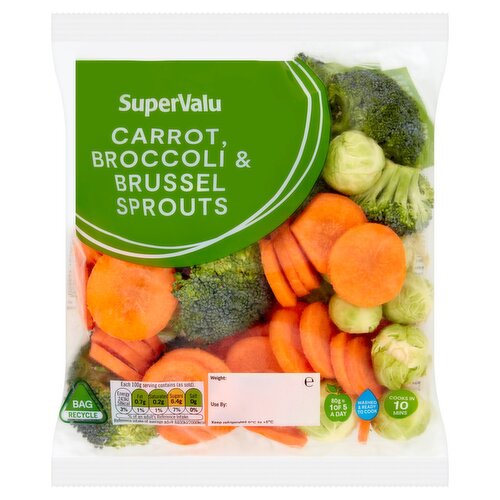 SuperValu Carrot. Broccoli &BRUSSELS Sprouts  (700 g)