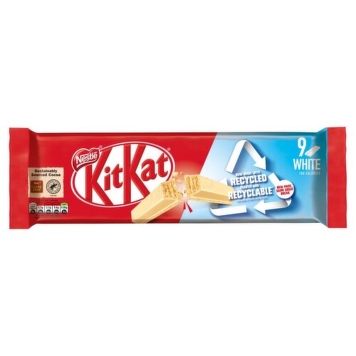 Nestle KitKat 2 Finger White Chocolate Biscuit Bar 9 Pack (186 g)