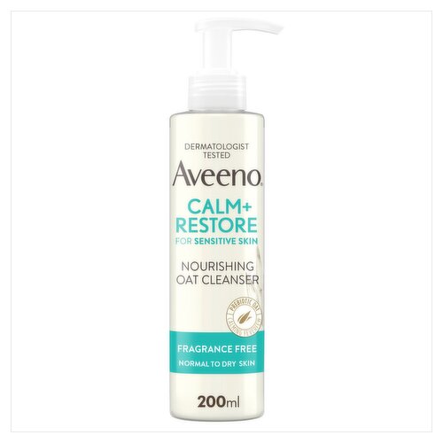 Aveeno Face Calm + Restore Nourishing Oat Cleanser (200 ml)
