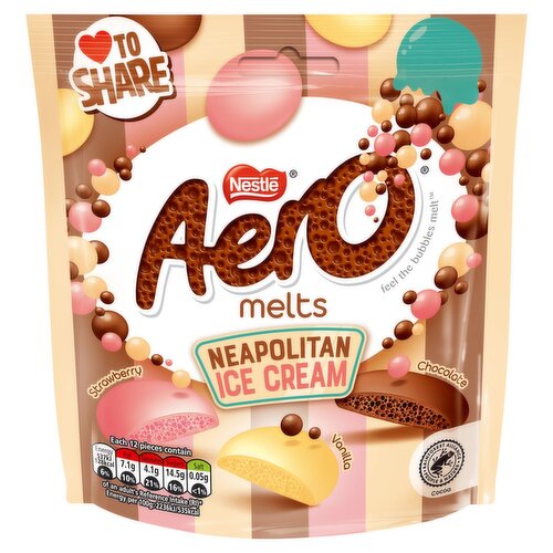 Aero Melts Neapolitan Ice Cream Pouch (86 g)