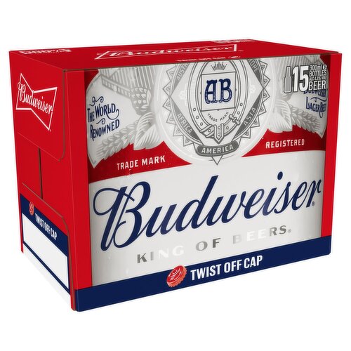 Budweiser Bottle 15 Pack (300 ml)