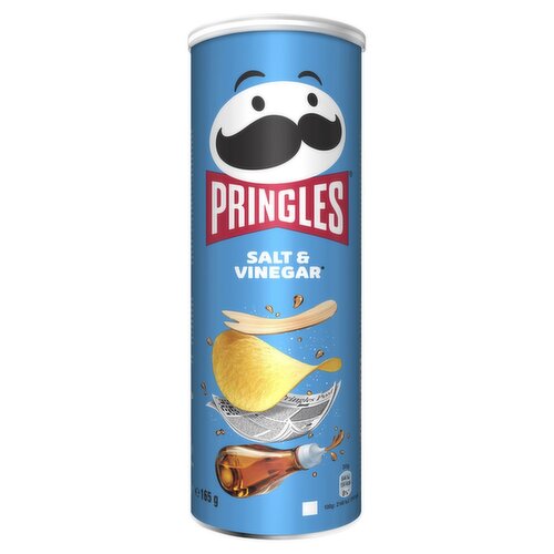 Pringles Salt & Vinegar Crisps (165 g)