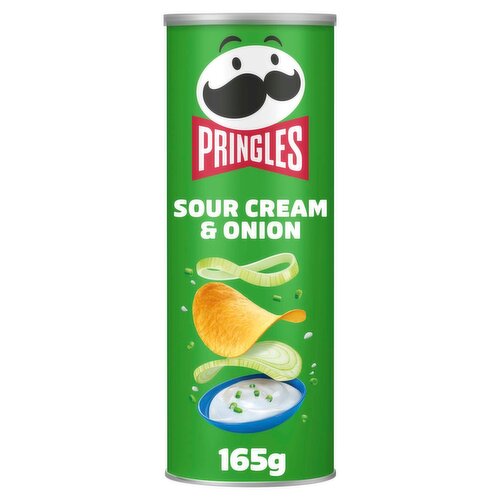 Pringles Sour Cream & Onion Crisps (165 g)