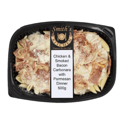 Smith's Kitchen Chicken & Smoked Bacon Carbonara With Parmesan Dinner (500 g)